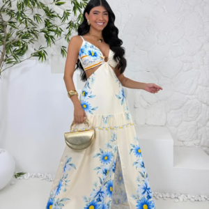 vestido aurora com uma alça